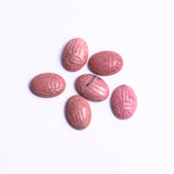 Rhodonite Oval Cabochon Scamb Carved AAA Grade Both Side Polished Size 13x18 mm 20 Pcs Weight 251 Cts