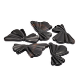 Black Onyx Fancy Shape Carving Both Side Polished AAA Grade Size 42x65x7 mm 2 Pcs Weight 200 Cts