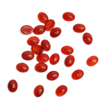 Carnelian Oval Cabochon Scamb Carved AAA Grade Both Side Polished Size 6x8 mm 200 Pcs Weight 196 Cts