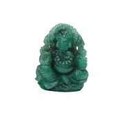 Emerald Ganesh Ji Carving AAA Grade 1 Pcs Weight 84.85 Cts