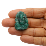 Emerald Ganesh Ji Carving AAA Grade 1 Pcs Weight 84.85 Cts