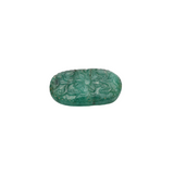 Emerald Oval Carving AAA Grade 1 Pcs Weight 84.90 Cts