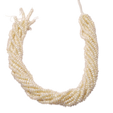 Natural Freshwater Potato Nugget Irregular Pearl Beads Milky White Top Quality AAA Grade Size- 5 MM Length- 16 Inch 1 Strand