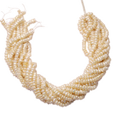 Natural Freshwater Potato Nugget Irregular Pearl Beads Ivory White Top Quality AAA Grade Size- 6 MM Length- 16 Inch 1 Strand