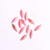 Rhodochrosite Marquise Single Bevel Buff Top (SBBT) AAA Grade Flat Back Size 5x15x2.5 MM Lot Of 12 Pcs Weight 16 Cts