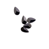 Hematite Pear Faceted Back Half Drilled AAA Grade Both Side Polished Size 8x12 mm 50 Pcs Weight 195 Cts