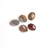 Crazy Lace Agate Oval Cabochon AAA Grade Both Side Polished Size 15x20 mm 10 Pcs Weight 135 Cts
