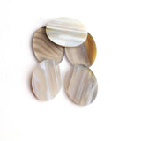 Botswana Agate Oval Flat Top Straight Side (FTSS) Both Side Polished AAA Grade Size 22x30 MM 5 Pcs Weight 98 Cts