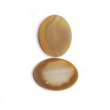 Botswana Agate Oval Flat Top Straight Side (FTSS) Both Side Polished AAA Grade Size 30x40x3.5-4.0 MM 5 Pcs Weight 226 Cts