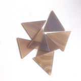 Grey Agate Triangle Flat Top Straight Side (FTSS) Both Side Polished AAA Grade Size 30x30x2.5 MM 10 Pcs Weight 154 Cts