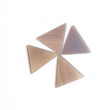Grey Agate Triangle Flat Top Straight Side (FTSS) Both Side Polished AAA Grade Size 30x30x2.5 MM 10 Pcs Weight 154 Cts
