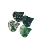 Green Moss Agate Fancy Shape Flat Top Straight Side (FTSS) Both Side Polished AAA Grade Size 28x30 MM 10 Pcs Weight 153 Cts