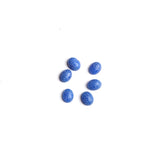 Blue Agate Oval Cabochon Carved Both Side Polished AAA Grade Size 8x10 MM 20 Pcs Weight 46 Cts