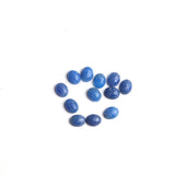 Blue Agate Oval Cabochon Carved Both Side Polished AA Grade Size 8x10 MM 20 Pcs Weight 48 Cts