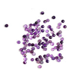 Amethyst Round Cabochon AA Grade Both Side Polished Size 4 mm 200 Pcs Weight 45 Cts