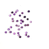 Amethyst Round Cabochon AA Grade Both Side Polished Size 4 mm 200 Pcs Weight 45 Cts