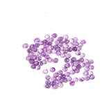 Amethyst Round Cabochon AA Grade Both Side Polished Size 4 mm 200 Pcs Weight 45 Cts