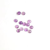 Amethyst Round Cabochon AA Grade Both Side Polished Size 6 mm 100 Pcs Weight 74 Cts