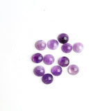 Amethyst Round Cabochon AA Grade Both Side Polished Size 9 mm 40 Pcs Weight 100 Cts