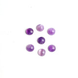 Amethyst Round Cabochon AA Grade Both Side Polished Size 9 mm 40 Pcs Weight 100 Cts