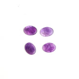 Amethyst Oval Single Bevel Buff Top (SBBT) Both Side Polished AA Grade Size 12x16 mm Lot Of 55 Pcs Weight 196 Cts