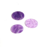 Amethyst Oval Flat Top Straight Side (FTSS) Both Side Polished AA Grade Size 18x27 mm Lot Of 25 Pcs Weight 241 Cts