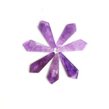 Amethyst Fancy Shape Flat Top Straight Side (FTSS) Both Side Polished AA Grade Size 10x26 mm Lot Of 20 Pcs Weight 98 Cts