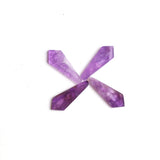 Amethyst Fancy Shape Flat Top Straight Side (FTSS) Both Side Polished AA Grade Size 10x26 mm Lot Of 20 Pcs Weight 98 Cts