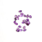 Amethyst Oval Cabochon AA Grade Both Side Polished Size 4x6 mm 100 Pcs Weight 53 Cts