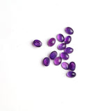 Amethyst Oval Cabochon AA Grade Both Side Polished Size 5x7 mm 100 Pcs Weight 84 Cts