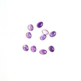 Amethyst Oval Cabochon AA Grade Both Side Polished Size 5x7 mm 100 Pcs Weight 79 Cts