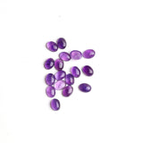 Amethyst Oval Cabochon AA Grade Both Side Polished Size 6x8 mm 100 Pcs Weight 118 Cts