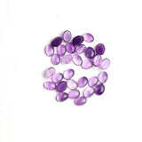 Amethyst Oval Cabochon AA Grade Both Side Polished Size 6x8 mm 100 Pcs Weight 112 Cts