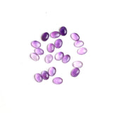 Amethyst Oval Cabochon AA Grade Both Side Polished Size 6x8 mm 100 Pcs Weight 112 Cts