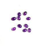 Amethyst Oval Cabochon AA Grade Both Side Polished Size 7x9 mm 60 Pcs Weight 111 Cts