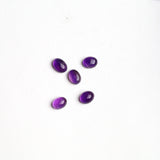 Amethyst Oval Cabochon AA Grade Both Side Polished Size 7x9 mm 60 Pcs Weight 111 Cts