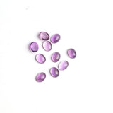 Amethyst Oval Cabochon AA Grade Both Side Polished Size 7x9 mm 60 Pcs Weight 107 Cts