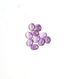 Amethyst Oval Cabochon AA Grade Both Side Polished Size 7x9 mm 60 Pcs Weight 107 Cts