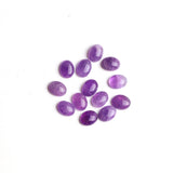 Amethyst Oval Cabochon AA Grade Both Side Polished Size 8x10 mm 60 Pcs Weight 144 Cts