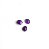 Amethyst Oval Cabochon AA Grade Both Side Polished Size 9x11 mm 20 Pcs Weight 75 Cts