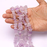 Amethyst Uncut Strand Length-16 Inch 5 Strand