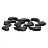 Black Onyx Fancy Shape Carving Both Side Polished AAA Grade Size 16x26x6 mm 10 Pcs Weight 118 Cts
