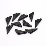 Black Onyx Fancy Shape Carving Top Drilled Both Side Polished AAA Grade Size 20x32x5 mm 10 Pcs Weight 148 Cts