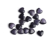 Blue Goldstone Heart Double Buff AAA Grade Both Side Polished Size 10 mm 50 Pcs Weight 145 Cts