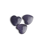 Blue Goldstone Heart Double Buff AAA Grade Both Side Polished Size 20 mm 5 Pcs Weight 70 Cts