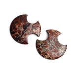 Brecciated Jasper Fancy Anchor Bottom Side Drilled Both Side Polished AAA Grade Size- 45x45 MM 1 Pcs Weight 67 Cts