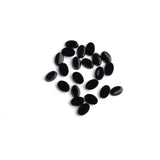 Black Onyx Oval Single Bevel Buff Top (SBBT) Both Side Polished AAA Grade Size 4x6 mm Lot Of 350 Pcs Weight 140 Cts