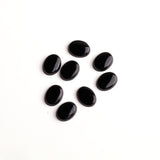 Black Onyx Oval Single Bevel Buff Top (SBBT) Both Side Polished AAA Grade Size 7x9 mm 50 Pcs Weight 63 Cts