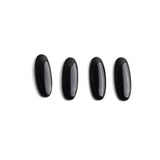 Black Onyx Oval Single Bevel Buff Top (SBBT) Flat Back AAA Grade Size 8x22 mm Lot Of 70 Pcs Weight 365 Cts