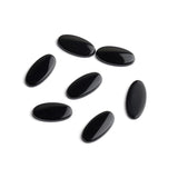 Black Onyx Oval Single Bevel Buff Top (SBBT) Both Side Polished AAA Grade Size 9x18 mm 50 Pcs Weight 182 Cts